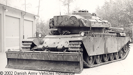 Centurion with dozer-blade (Front view, left side)